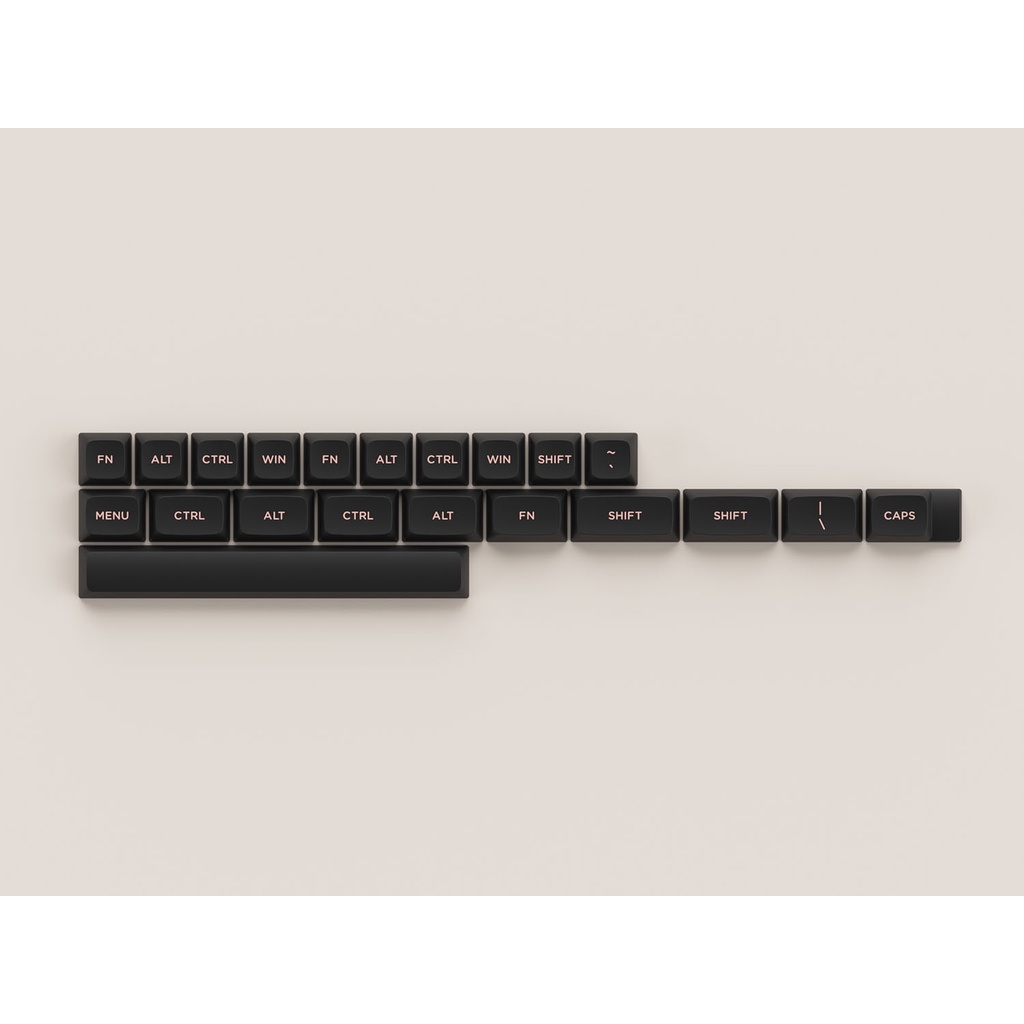Bộ keycap phím cơ AKKO Keycap set – Black Pink (PBT Double-Shot/ ASA Low profile/ 155 nút)