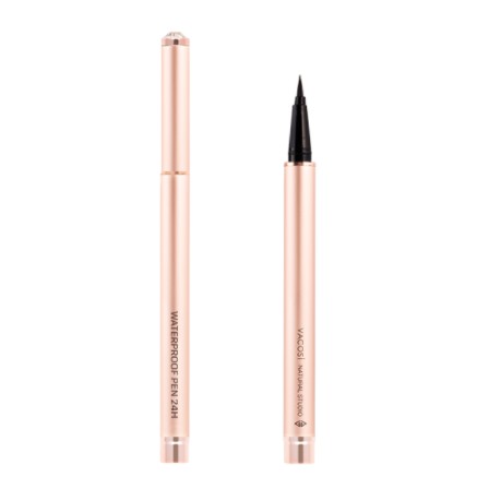 Bút Kẻ Mắt Nước Vacosi Đen Bóng - 24H Không Trôi (Gold) 2G