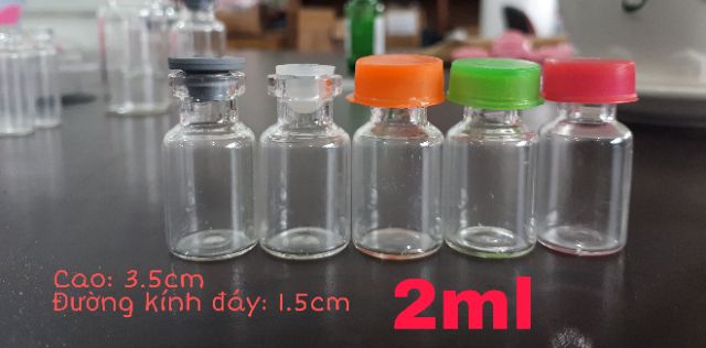 Combo từ 30 lọ đến 100 lọ thủy tinh 12ml nắp xám hoặc nắp trắng