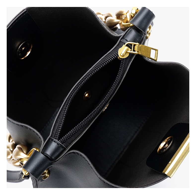 🌸Hàng Order🌸 Túi Xách Nữ CEEKAY Da Trơn Nắp Khóa Kéo Quai Da Kèm Quai Xích Sang Chảnh Nữ Tính 🌸Hàng Quảng Châu