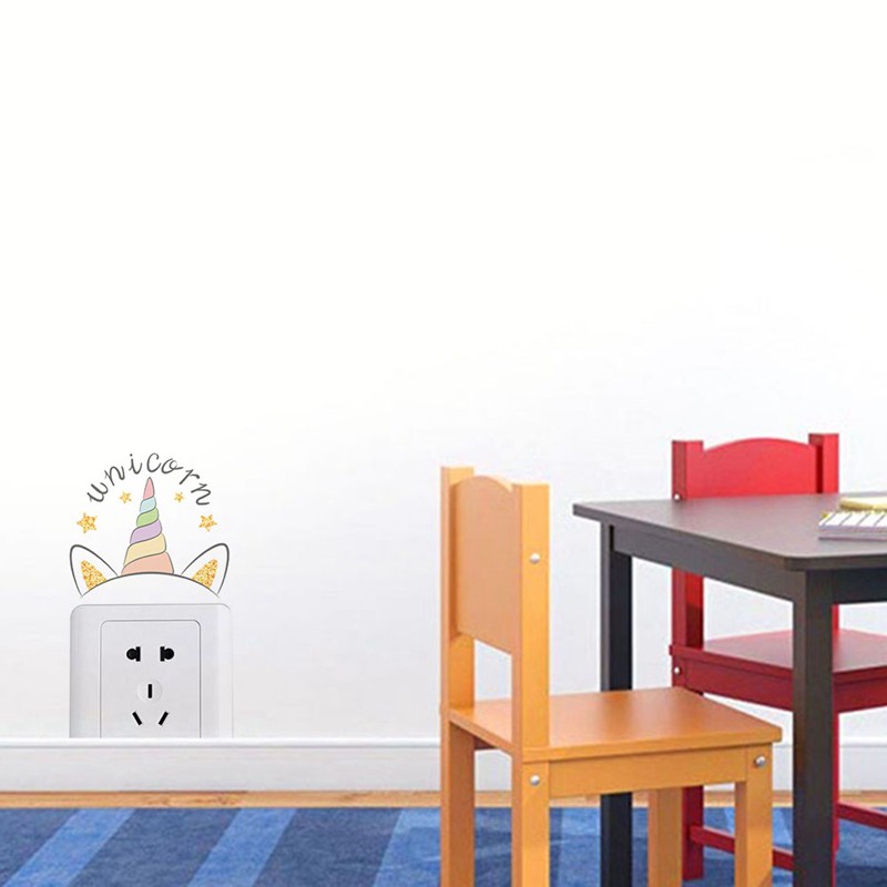 Sticker PVC dán tường họa tiết hình con kì lân dùng trong trang trí phòng cho trẻ nhỏ