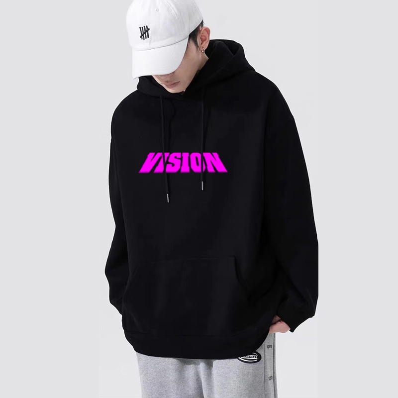 Áo Hoodie Nam Nữ VISION Form Rộng Unisex Vải Xịn