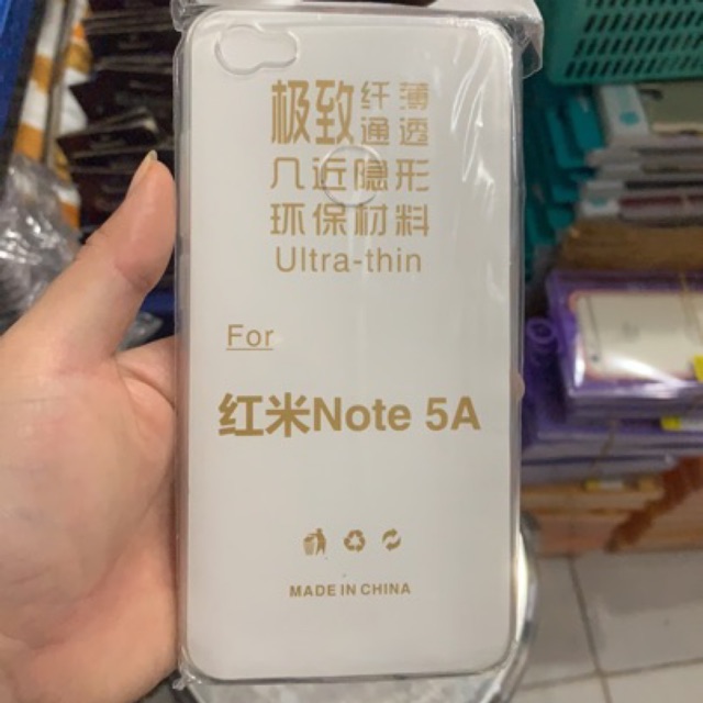 Ốp dẻo silicon trong suốt Redmi Note 5A prime