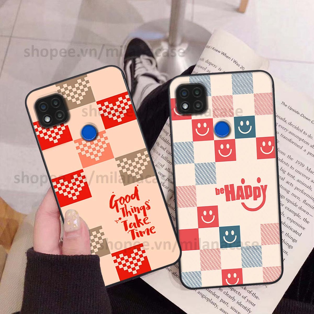 Ốp Xiaomi Redmi 9C caro họa tiết nhiều màu sắc siêu đẹp thời trang cá tính