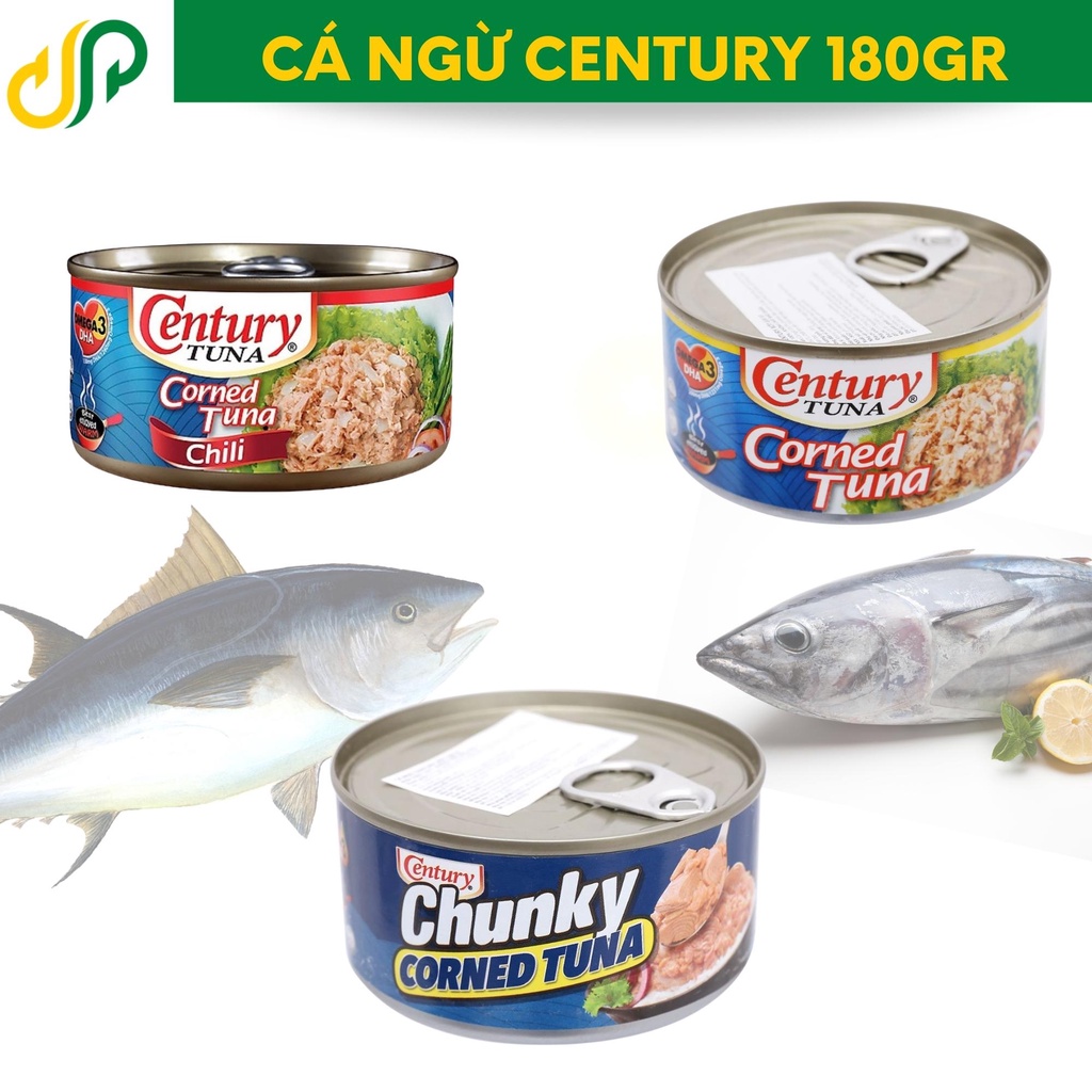 Cá ngừ Century lon 180gr nhiều vị