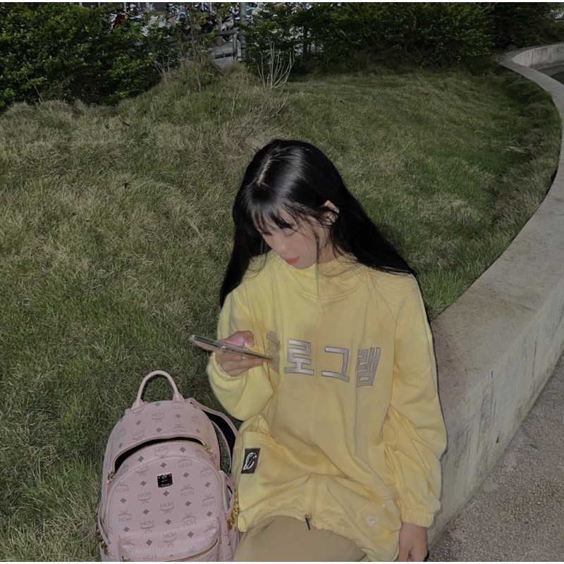 ÁO HOODIE 1/2 ZIP - Vàng | BigBuy360 - bigbuy360.vn