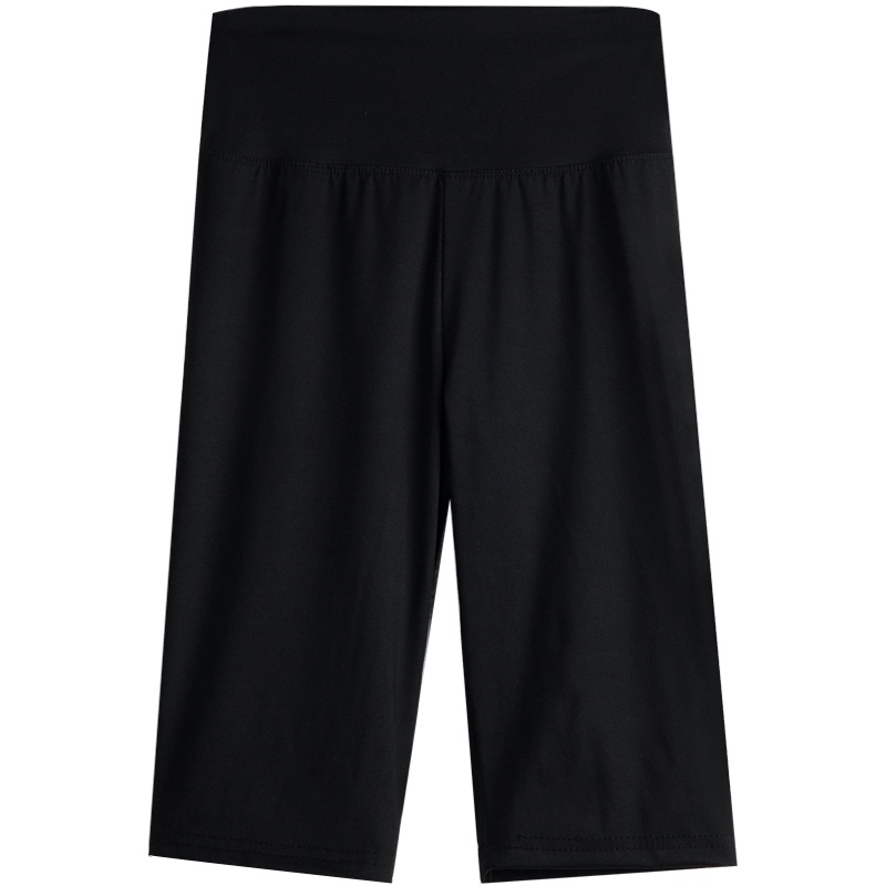 Quần Short Ôm Eo Cao Màu Đen Thời Trang Mùa Hè Cho Nữ Tập yoga