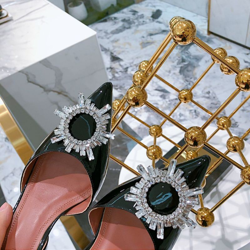 Cao gót amina muaddi da tpu 6.5Cm