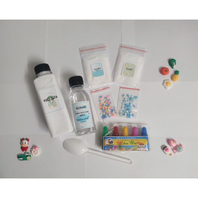 (BK2) KIT SLIME MÂY LỚN - DỤNG CỤ LÀM SLIME MÂY (CLOUD SLIME), ĐƠN GIẢN, AN TOÀN
