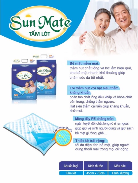 Tấm Lót SunMate  10 miếng