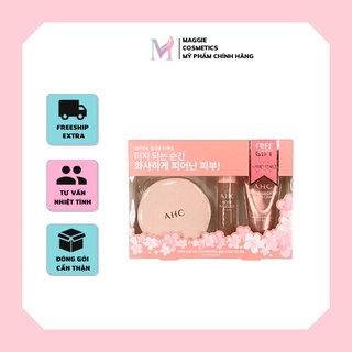 Set 3 Món Trang Điểm A.H.C Perfect Dual Cover Cushion Foundation Glam Special Gift Set