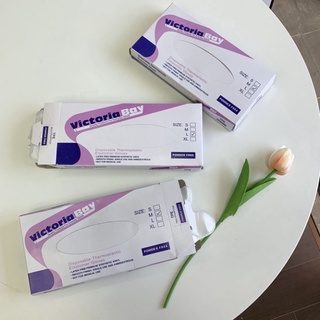 hộp 100 chiếc Găng tay nấu ăn làm bếp siêu dai Victoria Bay chất liệu TPE không mùi chống nhăn an toàn cho da tay