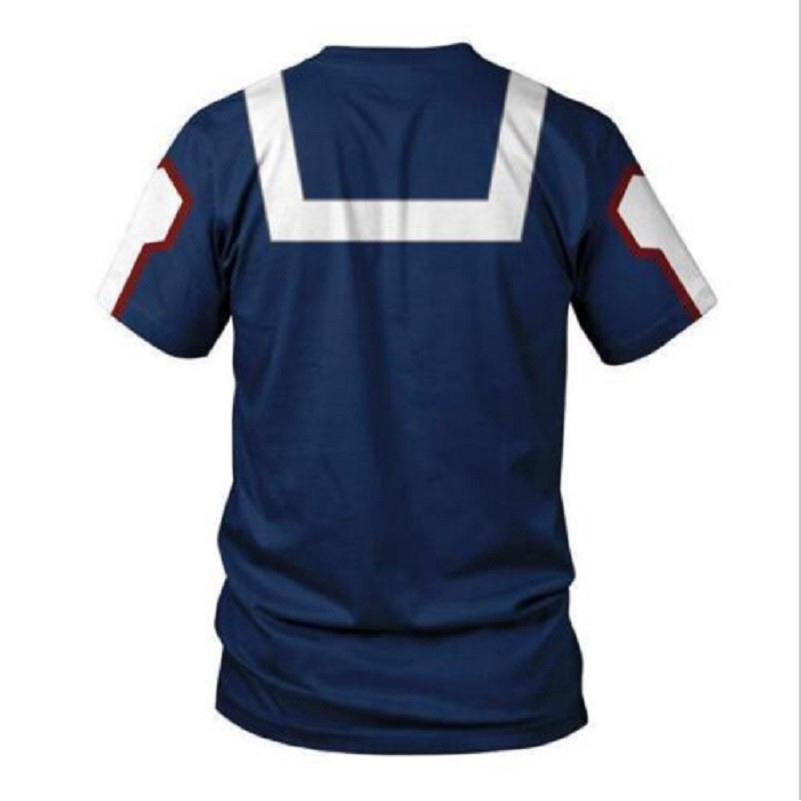 Áo thun ngắn tay in họa tiết 3D nhân vật hoạt hình boku No Hero Academia dành cho nam