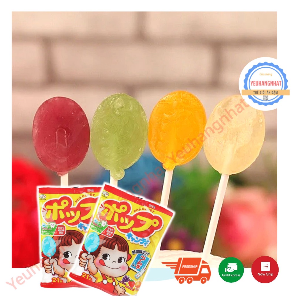 Kẹo mút Nhật không sâu răng cho bé POP CANDY 21 cây