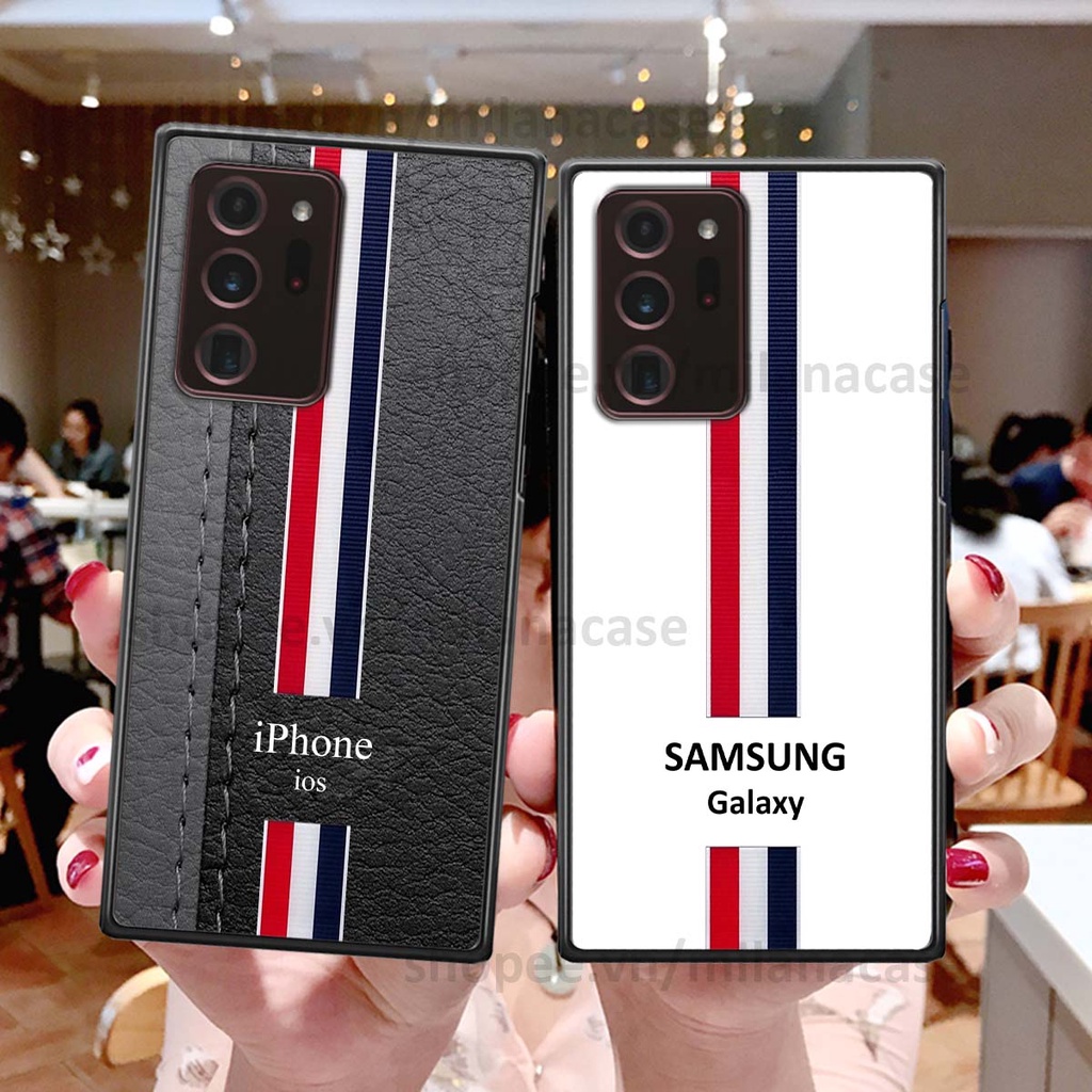 Ốp Samsung Note 20 Ultra in giả da phong cách thể thao, cá tính, thời trang