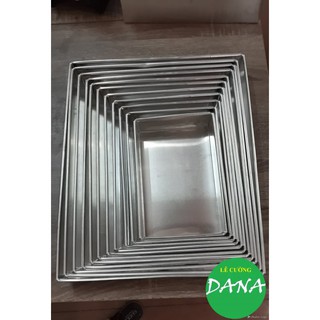 khuôn nhôm chữ nhật gò 20*28 cm (20,5*28*5 cm)