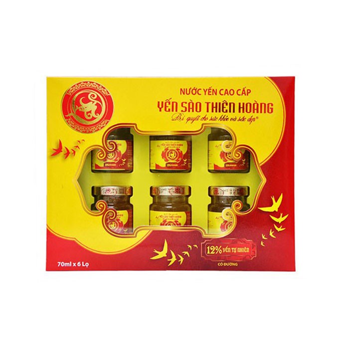 Combo 2 Hộp Yến Sào Cao Cấp Thiên Hoàng Có Đường 12% - Nước Yến Sào Nguyên Chất | BigBuy360 - bigbuy360.vn