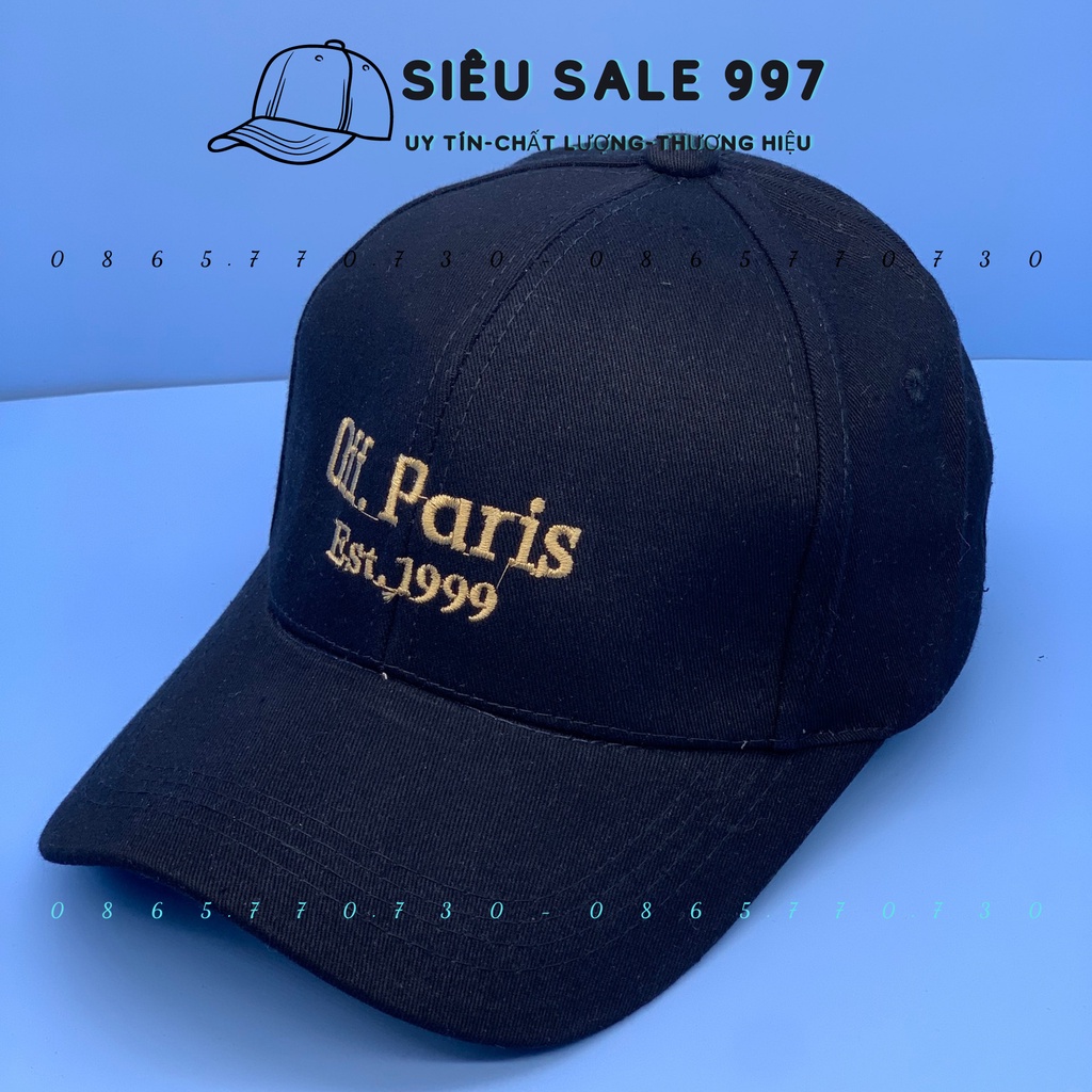 NÓN LƯỠI TRAI THÊU OFF PA RI 1999 MẪU MỚI HOT THỜI TRANG PHONG CÁCH