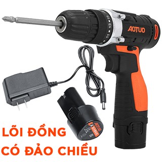 Máy khoan - bắt vít dùng pin aotuo 12v - có đảo chiều
