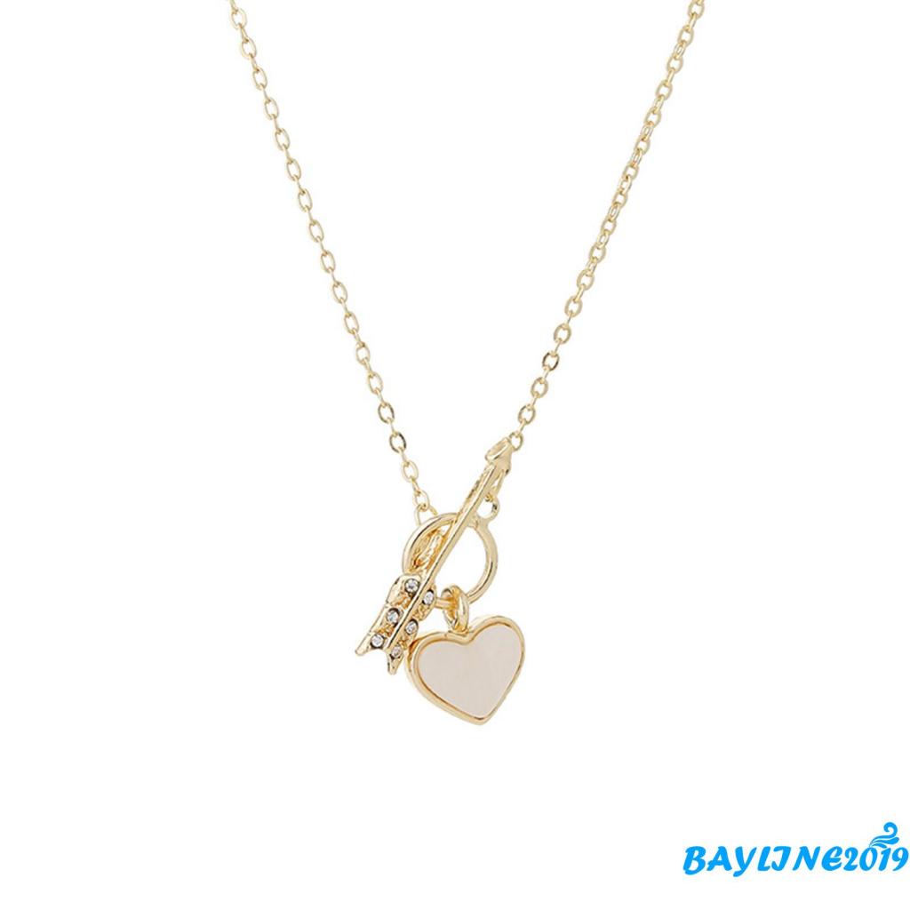 Vòng cổ Hợp Kim Mặt Hình Mũi Tên Và Trái Tim Thanh Lịch Cho Nữ