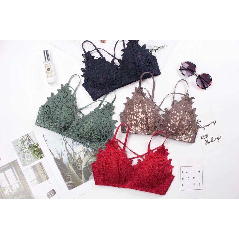 Set nội y ren Pohanu bộ đồ lót nữ cao cấp gợi cảm thoáng mát cao cấp LR01 | BigBuy360 - bigbuy360.vn