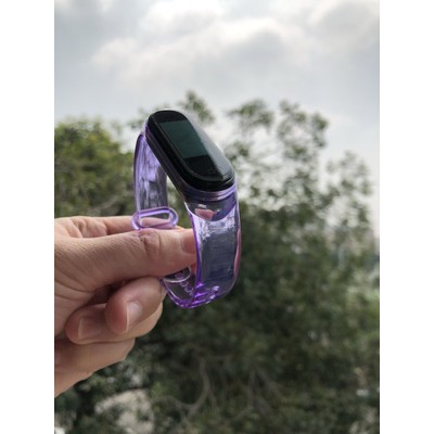 Dây Đeo Thay Thế Chất Liệu Silicon Màu Gradient Cho Xiaomi Mi Band 6 5 4 3