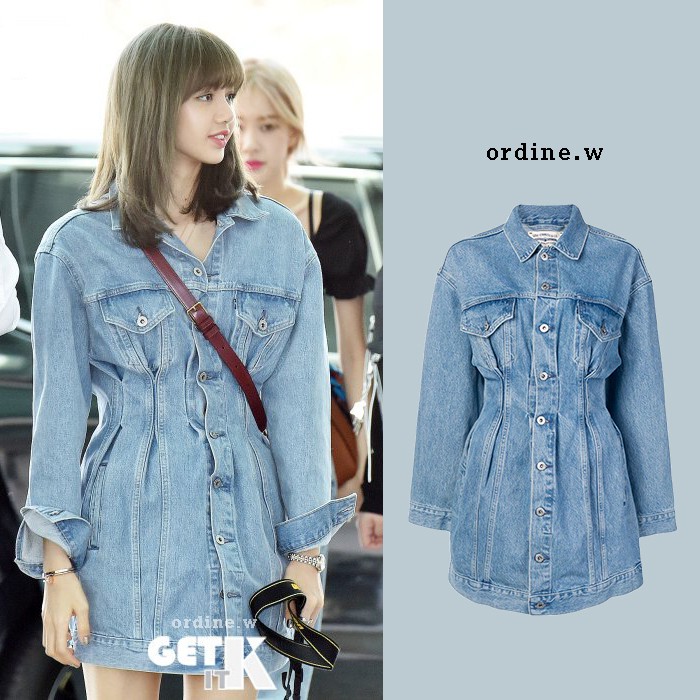 ORDER_Đầm denim chiết eo BLACKPINK Lisa