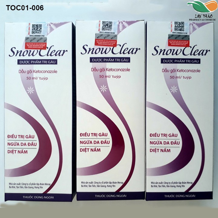 Dầu gội ngăn ngừa gàu Snowclear tuýp 50ml | BigBuy360 - bigbuy360.vn