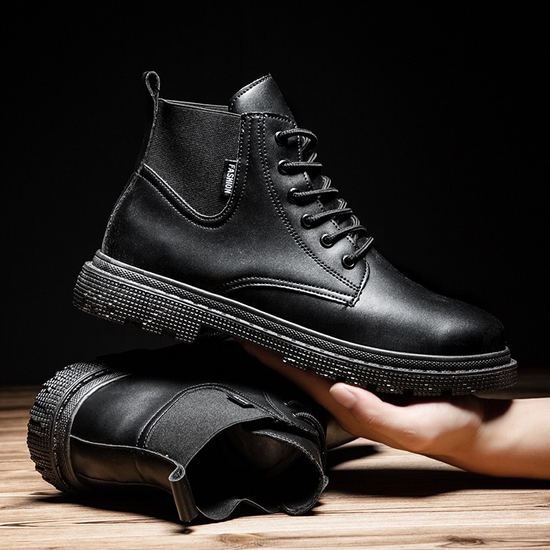 black boots for men Motorcycle boots men Winter boots high cut shoes yellow boots kasut boots Boots for men boots  booties Martin boots Ankle Boots high boots Korean boots Martin boots black boots Chelsea boots Waterproof boots men Leather boots men boots
