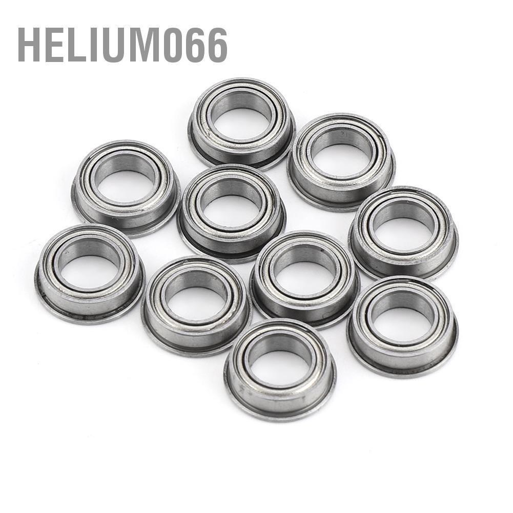 10 Vòng bi kim loại mặt bích thu nhỏ mẫu MF106ZZ bằng thép không gỉ 6x10x3mm