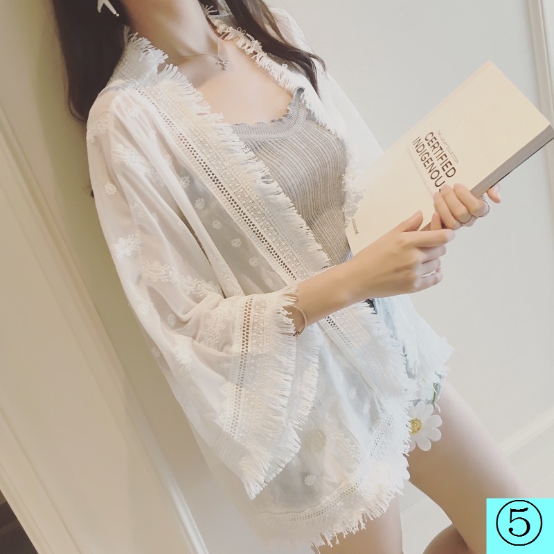 Áo Khoác Voan Lưới Mỏng Thời Trang Mùa Hè Dành Cho Nữ