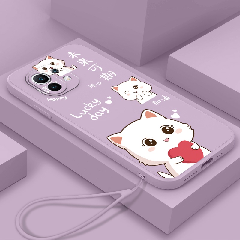 Ốp Điện Thoại tpu Mềm Chống Trượt Có Dây Đeo Cho xiaomi 11 xiaomi 11 lite xiaomi 12 xiaomi 9t 9t pro 10t 10t pro 11t 11t pro