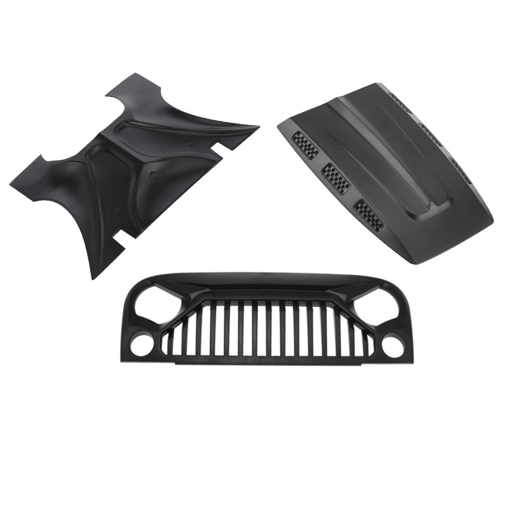 Lưới Tản Nhiệt Động Cơ Trước Và Mặt Trước Cho Xe Điều Khiển Từ Xa Rock Crawler Axial SCX10 90046 Rubicon 1/10