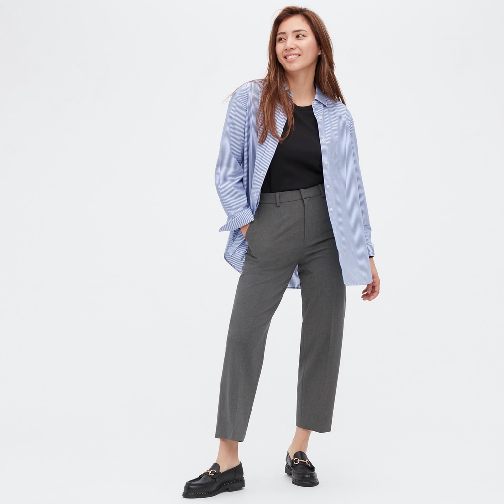 [Auth Uniqlo] Quần Tây Smart Pant Dài Đến Mắt Cá Chân Nữ (Co Dãn 2 Chiều, Ống Côn)