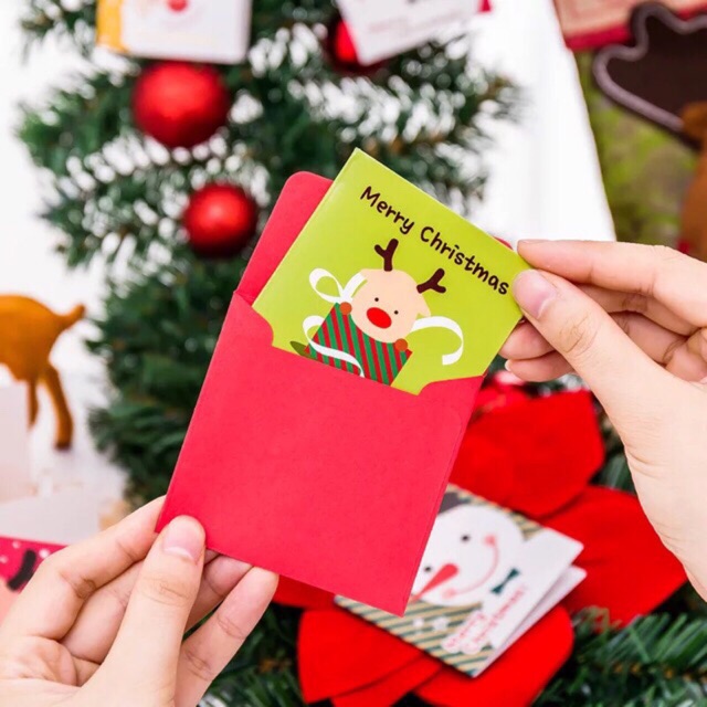THIỆP GIÁNG SINH 8,5cm – POST CARD NOEL (MERRY CHRISTMAS)