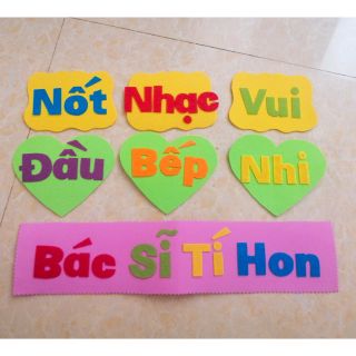 Bảng tên góc mầm non
