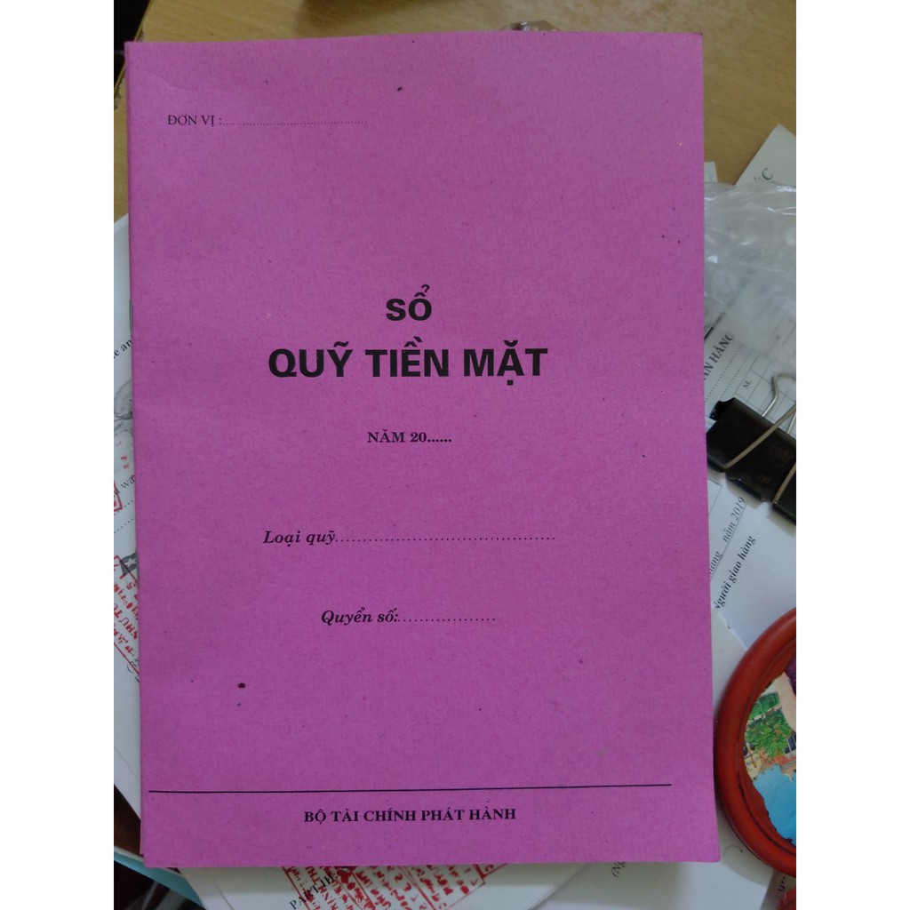 Sổ quỹ tiền mặt A4