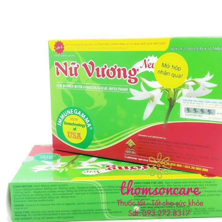 Nữ Vương New hỗ trợ ngăn ngừa viêm phụ khoa - Có tem tích điểm nhận quà Chính hãng | BigBuy360 - bigbuy360.vn