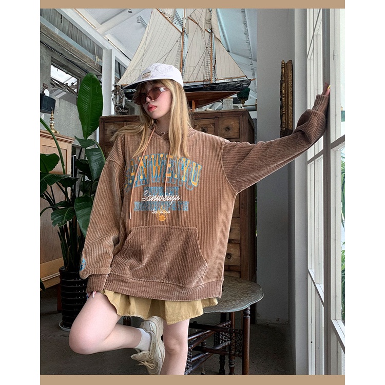 Áo Hoodies Có Nón Dài Tay Thời Trang Nữ