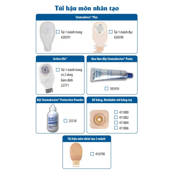 Túi hậu môn trong/đục ConvaTec USA