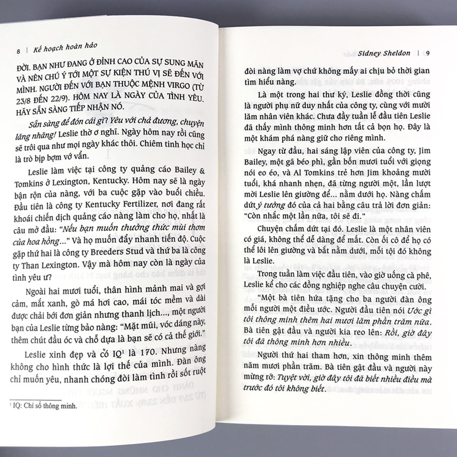 Sách Kế hoạch hoàn hảo (Sidney Sheldon)