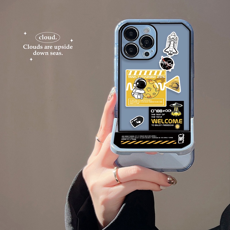 Ốp Điện Thoại TPU Chống Sốc / Rơi Vỡ In Hình Phi Hành Gia Cho IPhone 13 11 12 Pro MAX 8 7 Plus 6 6S Plus X XS MAX XR SE 2020