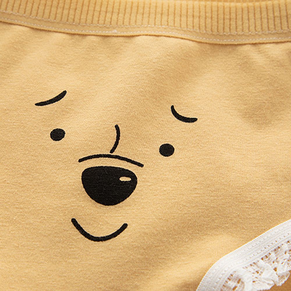 Quần lót bằng cotton viền ren họa tiết gấu hoạt hình dễ thương phong cách Hàn Quốc thời trang cho nữ