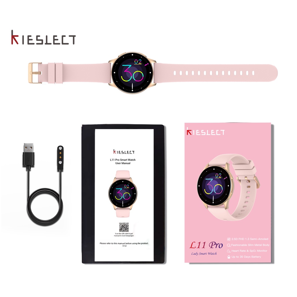 Đồng hồ thông minh Xiaomi Kieslect L11 Pro Lady bản quốc tế - Màn hình Amoled bảo hành 12 tháng