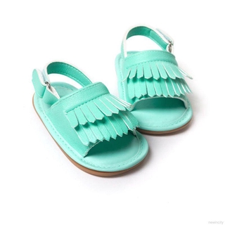 Sandal da PU phối tua rua cho bé