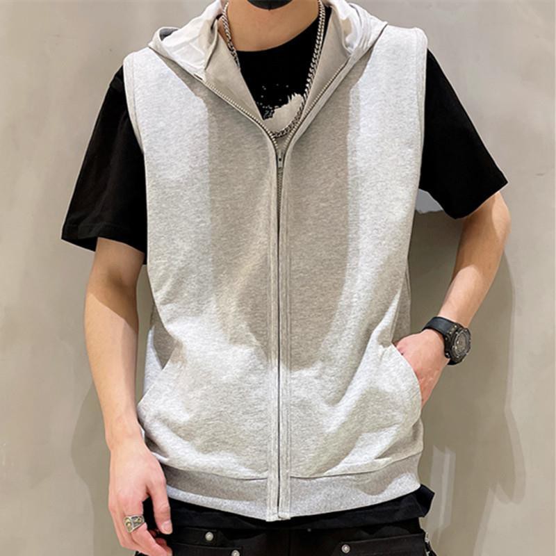 Áo hoodie không tay thể thao dáng ôm thời trang dành cho nam