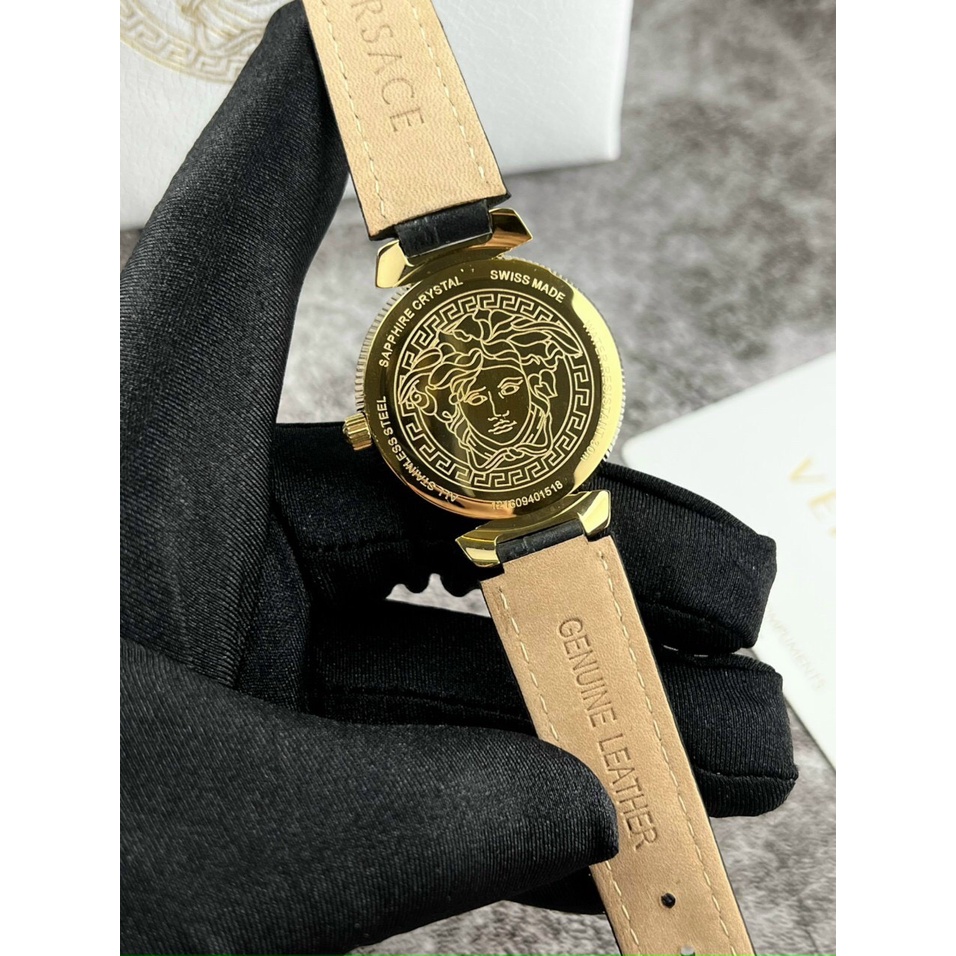 Đồng hồ Versace Daphnis Black nữ cao cấp -Máy quazt-  36mm- Bảo hành 24 tháng