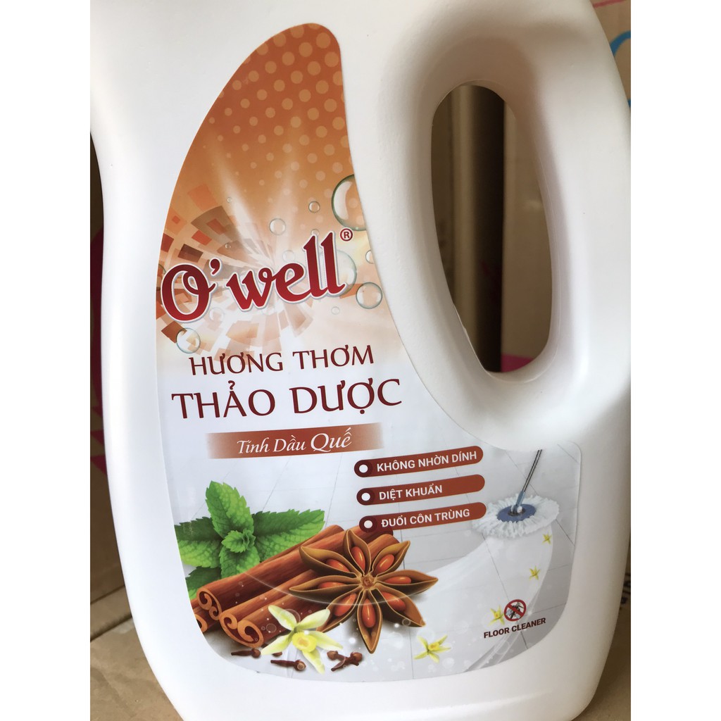 NƯỚC LAU SÀN OWELL HƯƠNG QUẾ [SẴN KHO - GIÁ SỈ - NOW - GRAB] DIỆT KHUẨN XUA CÔN TRÙNG