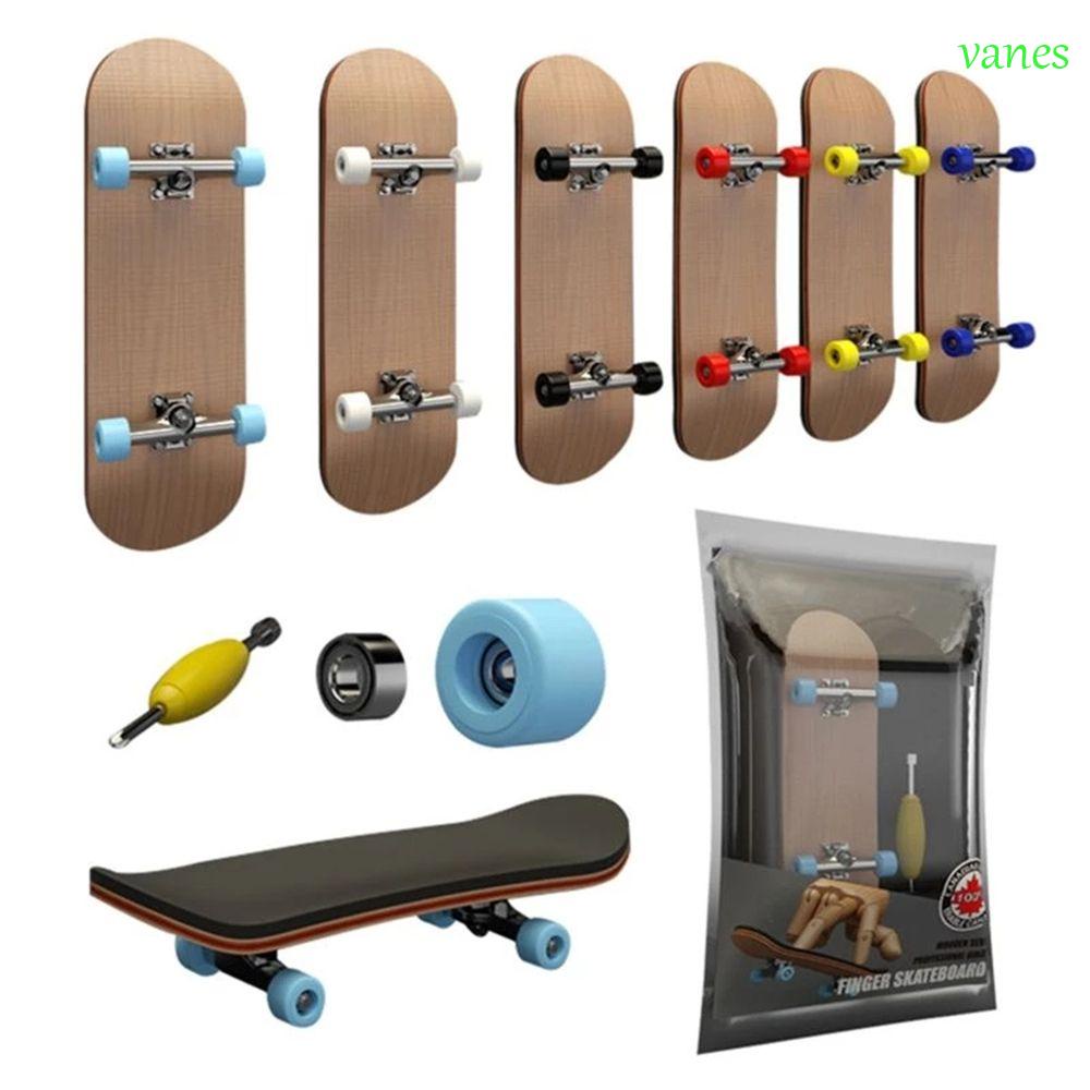 Đồ chơi ván trượt ngón tay mini bằng gỗ nhiều màu VANES1