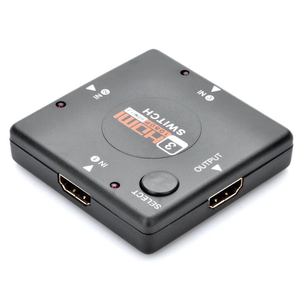 Mini 4-Port 1080P HDMI Switch (3-IN/1-OUT) - Black -dc631